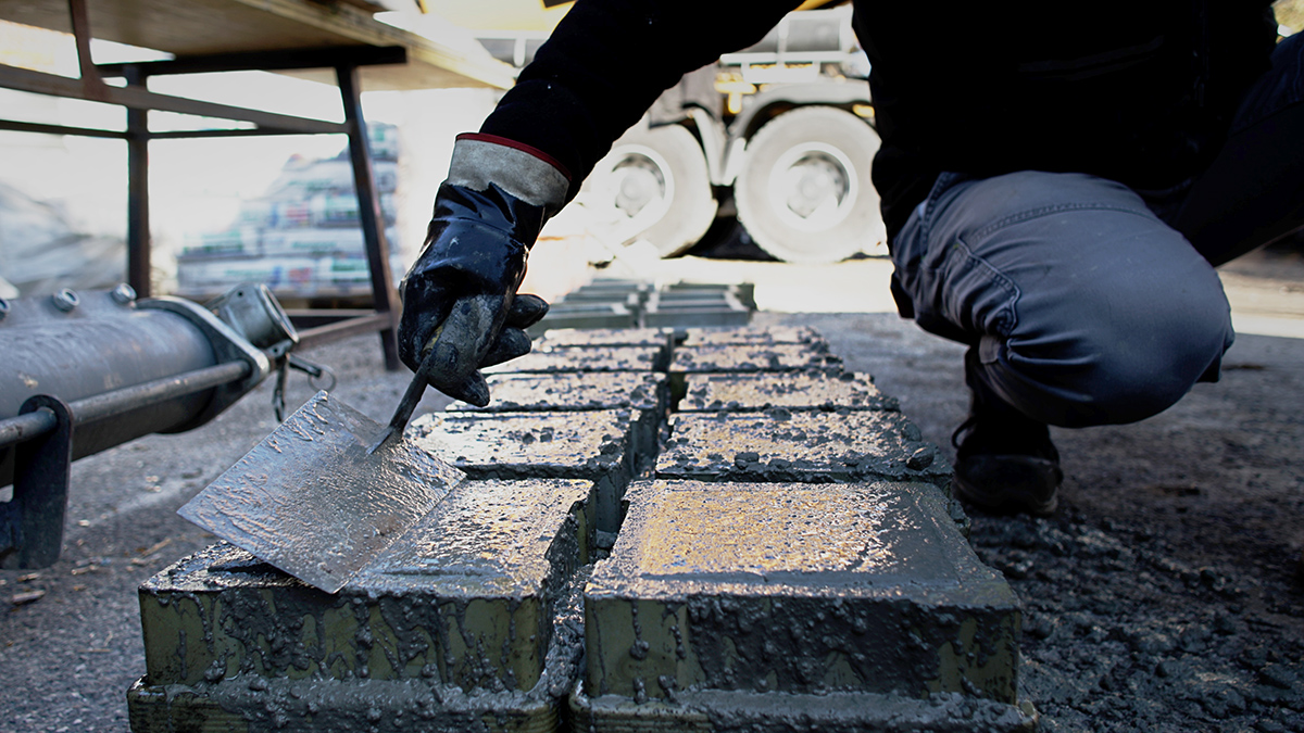 Cemento in lavorazione Beton Veneta